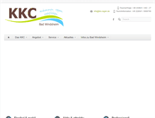 Tablet Screenshot of kkc-tagen.de